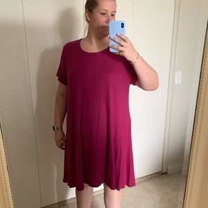 Cranberry swing dress